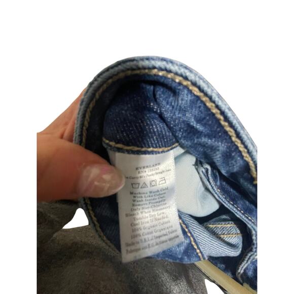 Everlane The Curvy 90s Cheeky Straight Jean 28 Ankle Western Dad Grandpa Rodeo - Picture 6 of 7